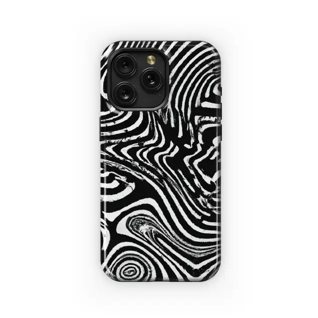 Micro Stripes Black and White Phone Case iPhone Samsung Cover Pixel 3536