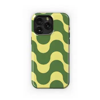 Mid Century Retro Waves Phone Case iPhone Samsung Cover Pixel 2497 - Image 1