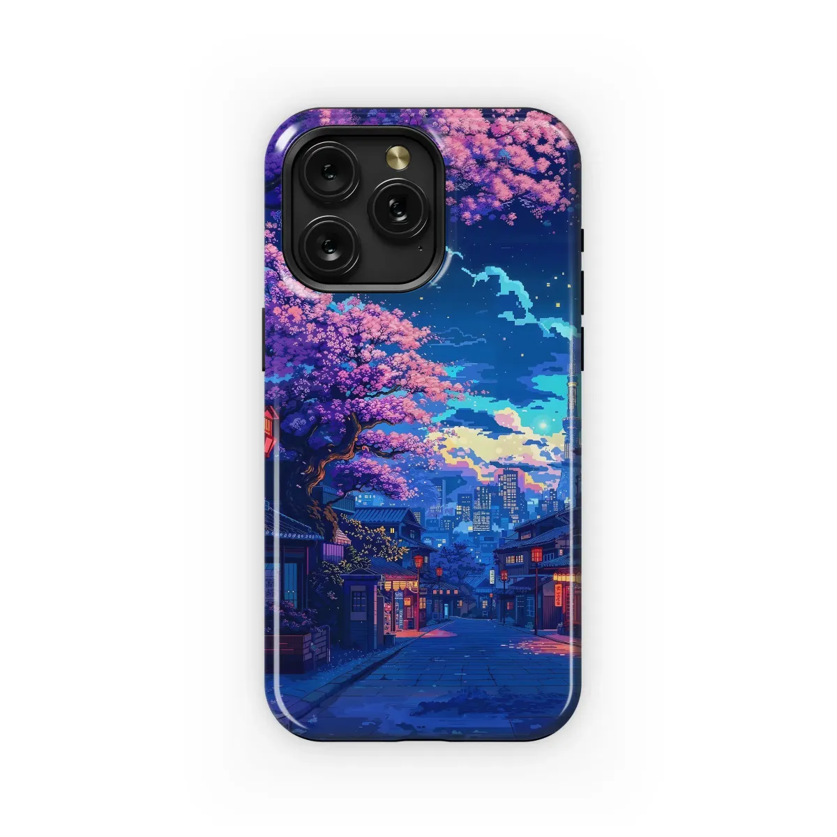 Midnight Bloom in the Metropolis Phone Case iPhone Samsung Cover Pixel 6219 - Image 1
