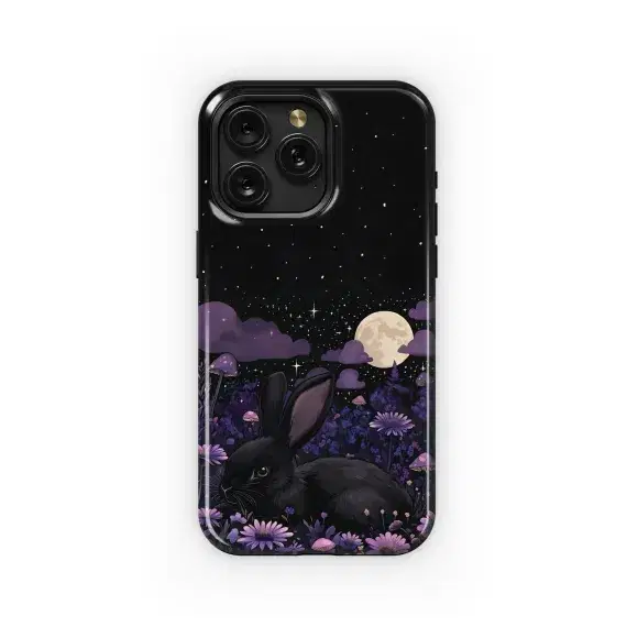 Midnight Bunny Bloom
 Phone Case iPhone Samsung Cover Pixel 5476 - Image 1