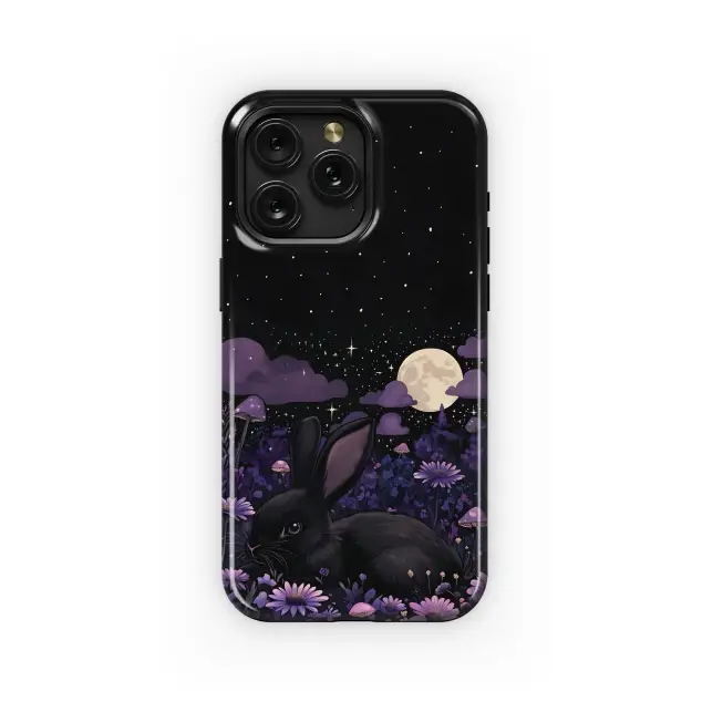 Midnight Bunny Bloom
 Phone Case iPhone Samsung Cover Pixel 5476