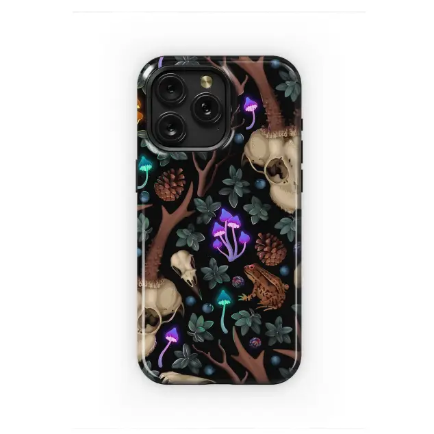 Midnight Forest Magic & Bones Phone Case iPhone Samsung Cover Pixel 7601