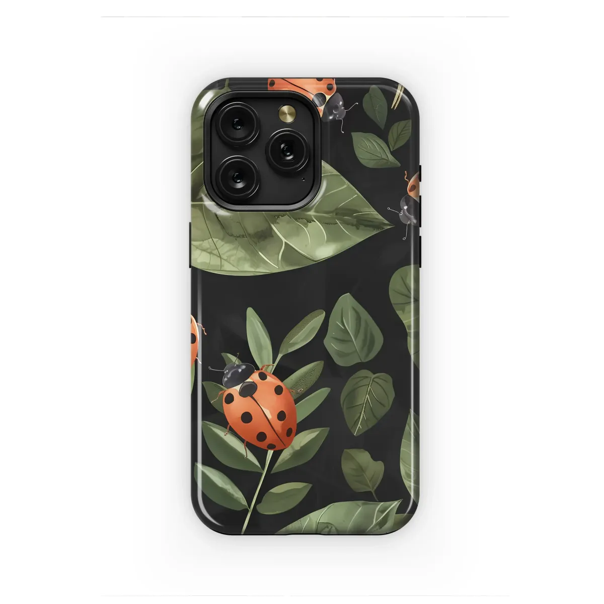 Midnight Garden Ladybug Charm Art Phone Case iPhone Samsung Cover Pixel 7140 - Image 1