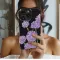 Midnight Lilac Garden Floral Illustration Phone Case iPhone Samsung Cover Pixel 8012 - Image 2