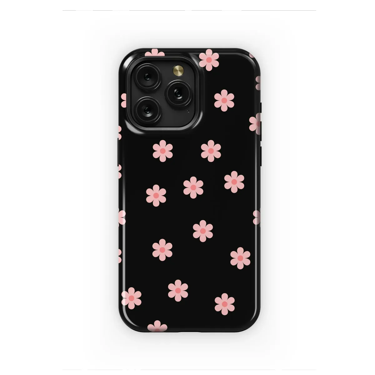 Midnight Meadow of Pink Blooms Phone Case iPhone Samsung Cover Pixel 6400 - Image 1