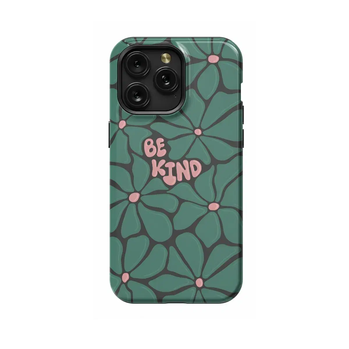 Minimalist Flower Motivational Affirmation Qute Coquette Be Kind Phone Case iPhone Samsung Pixel & More 428 - Image 1