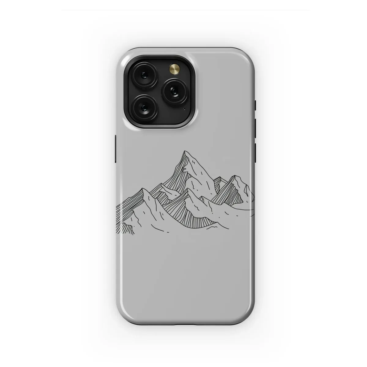 Minimalist Mountain Range Line Art Graphic Phone Case Cover for iPhone 17 Pro Max 16 15 Plus 14 13 Mini Samsung S25 S24 Pixel 10 9 8244 - Image 1