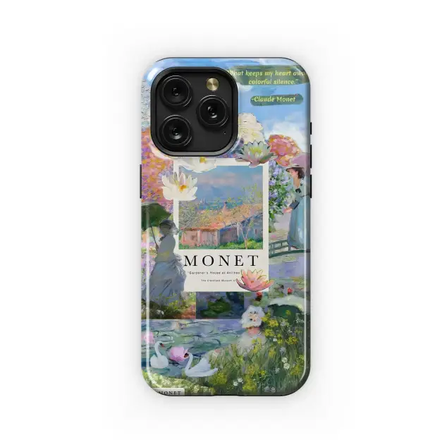 Monet's Colorful Silence Phone Case iPhone Samsung Cover Pixel 4992