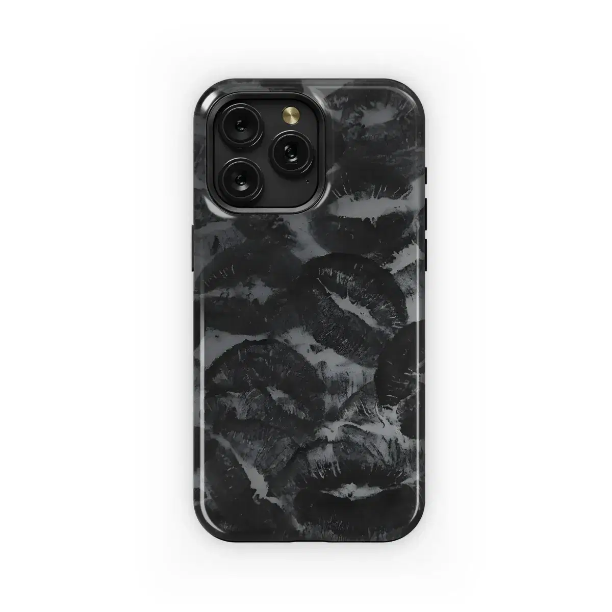 Monochrome Kiss Marks Phone Case iPhone Samsung Cover Pixel 4827 - Image 1