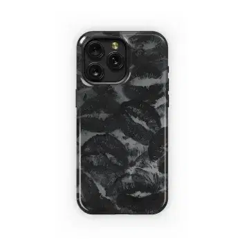 Monochrome Kiss Marks Phone Case iPhone Samsung Cover Pixel 4827 - Image 1