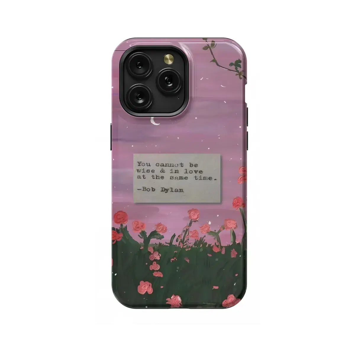Moonlighting Floral Poetic Phone Case iPhone Samsung Pixel & More 204 - Image 1