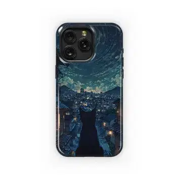 Moonlit City Cat
 Phone Case iPhone Samsung Cover Pixel 4169 - Image 1