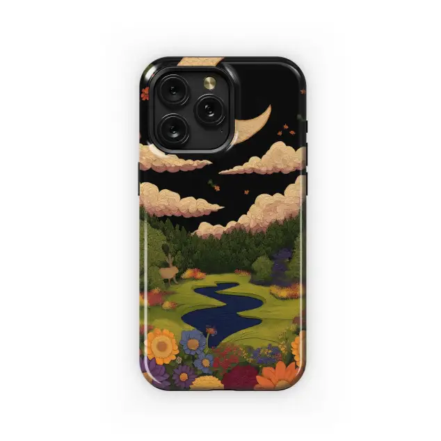 Moonlit Meadow Dreamscape Phone Case iPhone Samsung Cover Pixel 5047