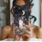 Moonlit meadow with woman silhouette Phone Case iPhone Samsung Cover Pixel 5242 - Image 1