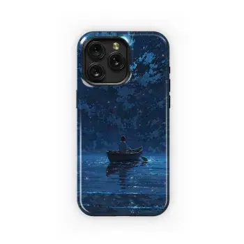 Moonlit Night Rowboat
 Phone Case iPhone Samsung Cover Pixel 4319 - Image 1