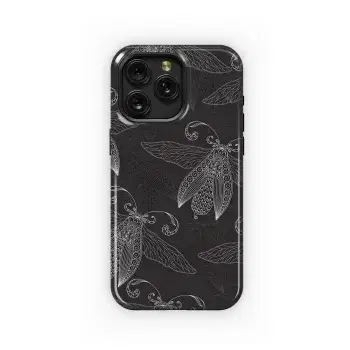 Moths Hand Drawn Insects Phone Case iPhone Samsung Cover Pixel 2670 - Image 1