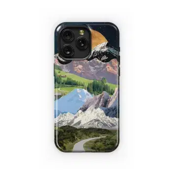 Mountain Collage Under Moonlight Phone Case iPhone Samsung Cover Pixel 4969 - Image 1