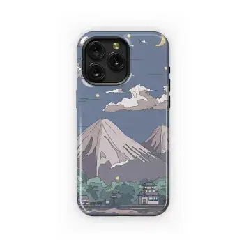 Mountain Moon Night Scene
 Phone Case iPhone Samsung Cover Pixel 5540 - Image 1