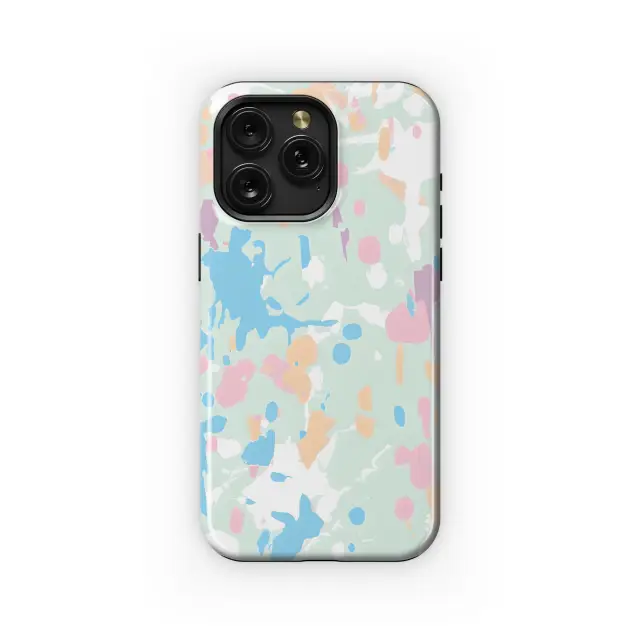 Multicolor Paint Splatter Phone Case iPhone Samsung Cover Pixel 3321