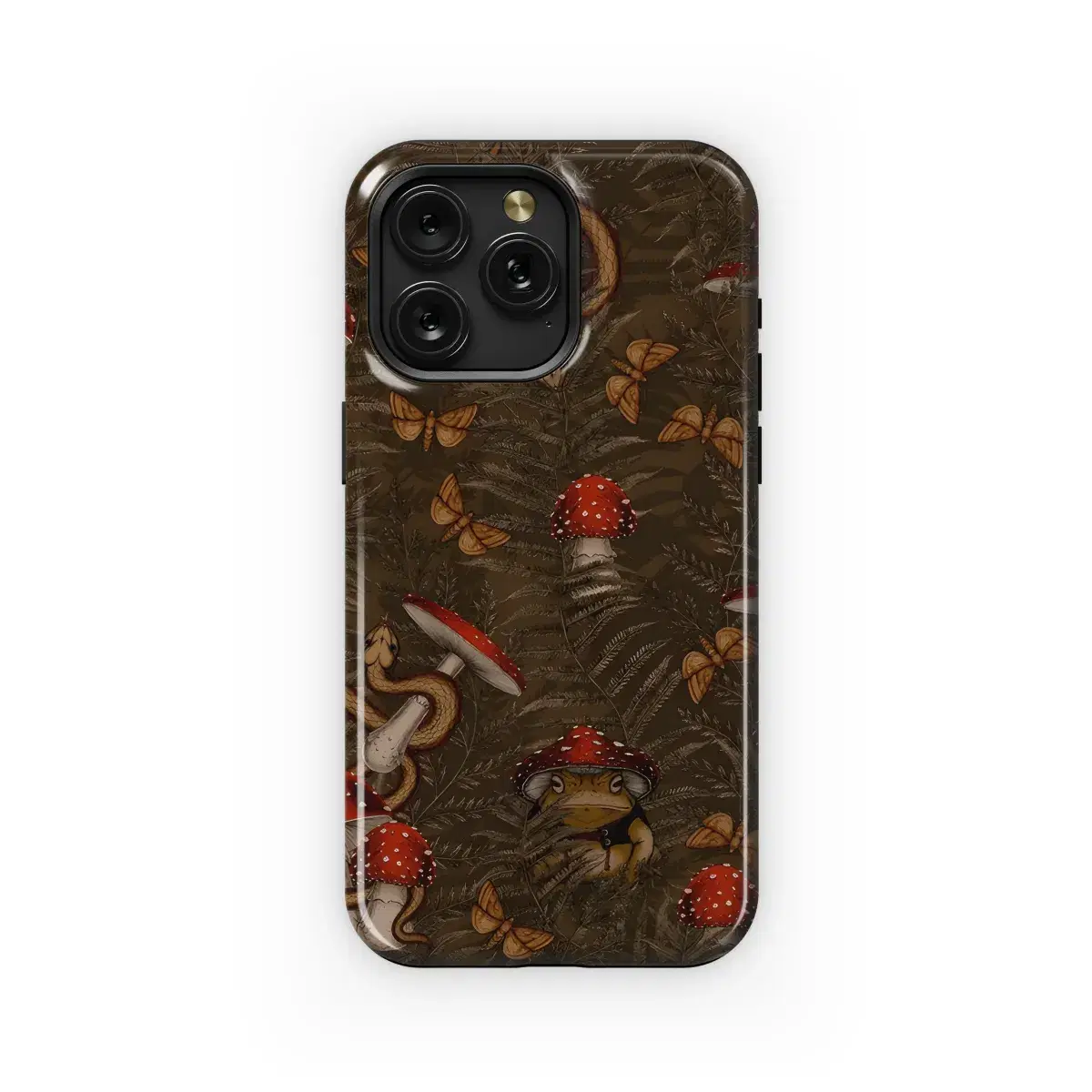 Mushroom Toad Forest Night Moths Phone Case iPhone Samsung Cover Pixel 3269 - Image 1