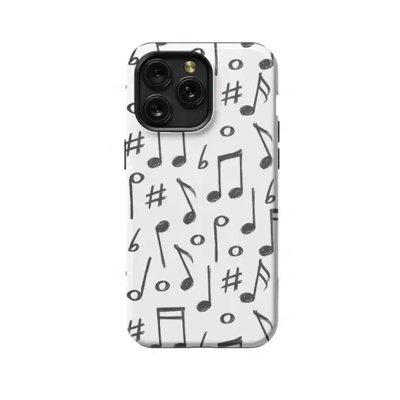 Music Notes Hand Draw Phone Case iPhone Samsung Cover Pixel 1628 - Image 1