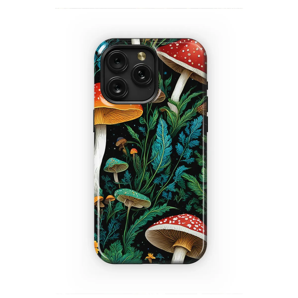 Mystical Midnight Mushroom Grove Art Phone Case iPhone Samsung Cover Pixel 7394 - Image 1
