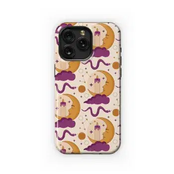 Mystical Moon & Serpent Dream Phone Case iPhone Samsung Cover Pixel 5207 - Image 1