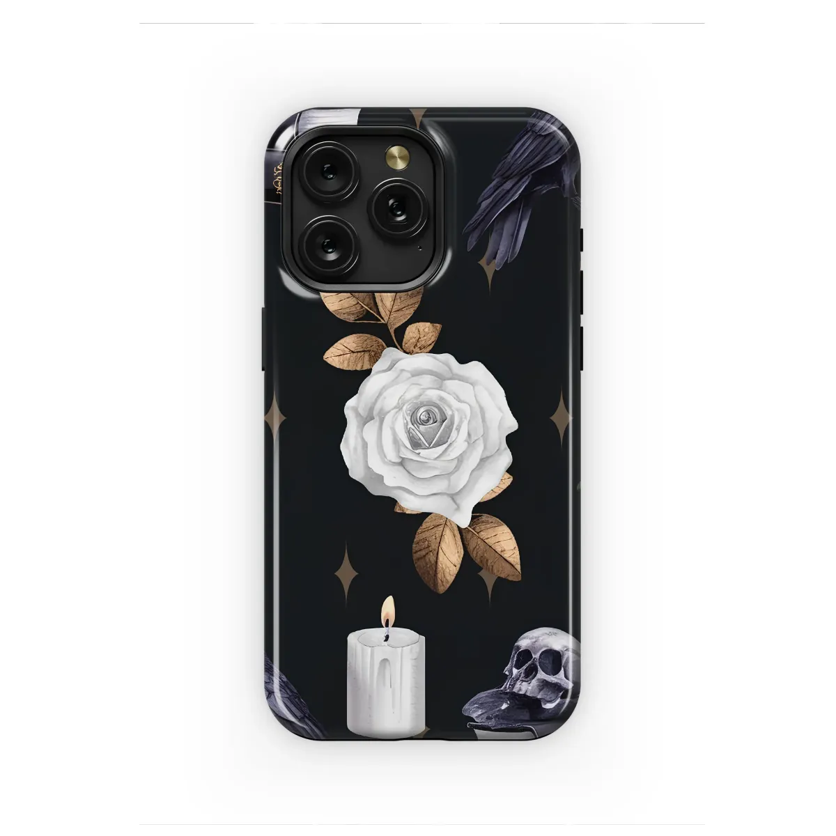 Mystical Raven and Skull Garden Phone Case iPhone Samsung Cover Pixel 7524 - Image 1