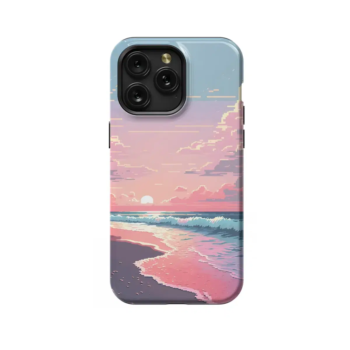 Nature Sea Wave Sunset Phone Case iPhone Samsung Pixel & More 42 - Image 1
