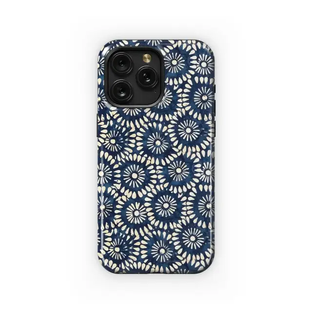 Navy Bloom Pattern
 Phone Case iPhone Samsung Cover Pixel 4813