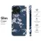 Navy Cherry Blossom Pattern Phone Case iPhone Samsung Cover Pixel 5339 - Image 7