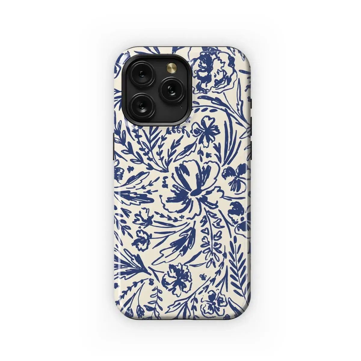 Navy Floral Bloom
 Phone Case iPhone Samsung Cover Pixel 4812 - Image 1