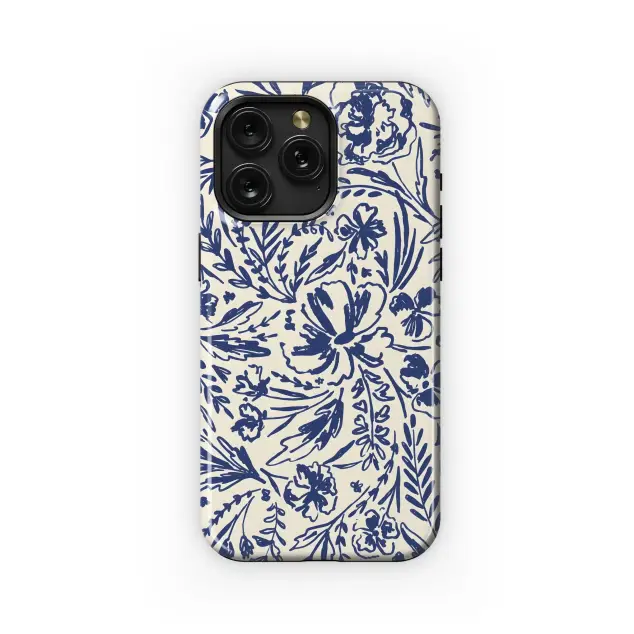 Navy Floral Bloom
 Phone Case iPhone Samsung Cover Pixel 4812