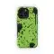 Neon Green with Black Paint Spots Phone Case iPhone Samsung Cover Pixel 3107 - Image 1