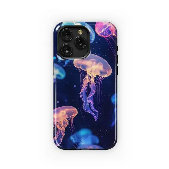 Neon Jellyfish Glow
 Phone Case iPhone Samsung Cover Pixel 5615 - Image 1