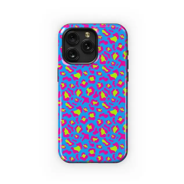 Neon Leopard Print Phone Case iPhone Samsung Cover Pixel 3895