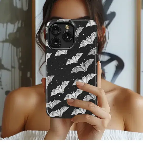 Night Bats Galaxy
 Phone Case iPhone Samsung Cover Pixel 5714 - Image 1