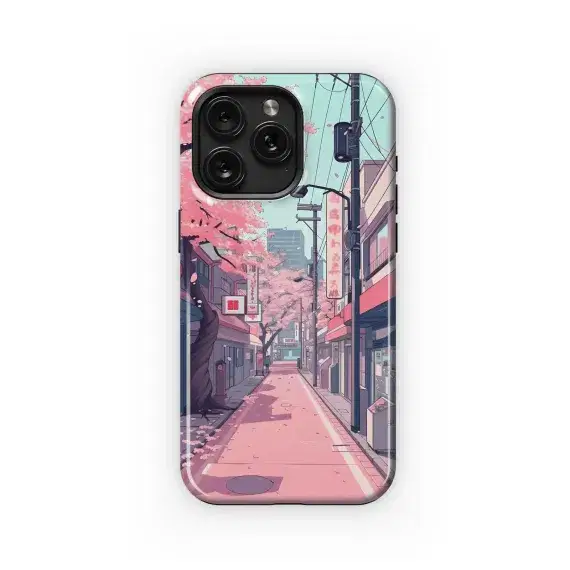 Night Cat Cityscape Moon
 Phone Case iPhone Samsung Cover Pixel 4243 - Image 1