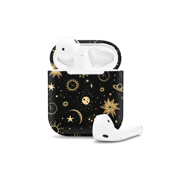 Night Celestial Sky Moon Sun Planets Stars AirPods Case AirPods Pro AirPods Pro 2 AirPods 3 AirPods 2 Glossy 1461 - Image 1
