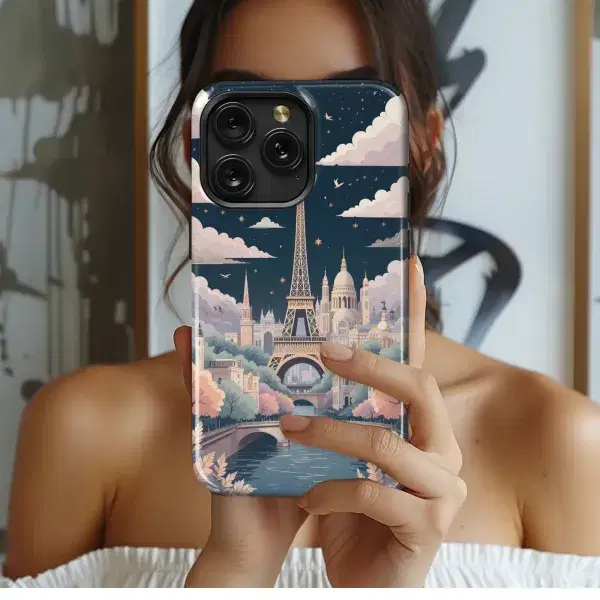 Night Cityscape Serenity
 Phone Case iPhone Samsung Cover Pixel 5553 - Image 1