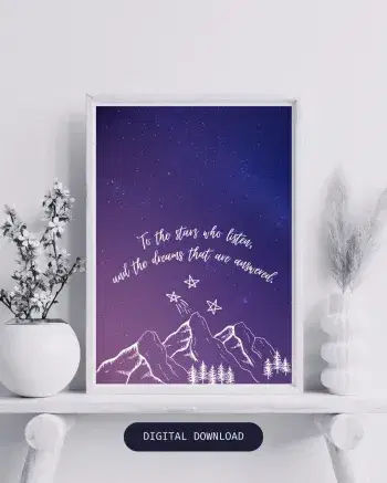 Night Court Print Velaris Acotar Feyre Rhysand Art Court of Thorns & Roses - Image 1