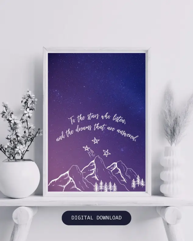 Night Court Print Velaris Acotar Feyre Rhysand Art Court of Thorns & Roses