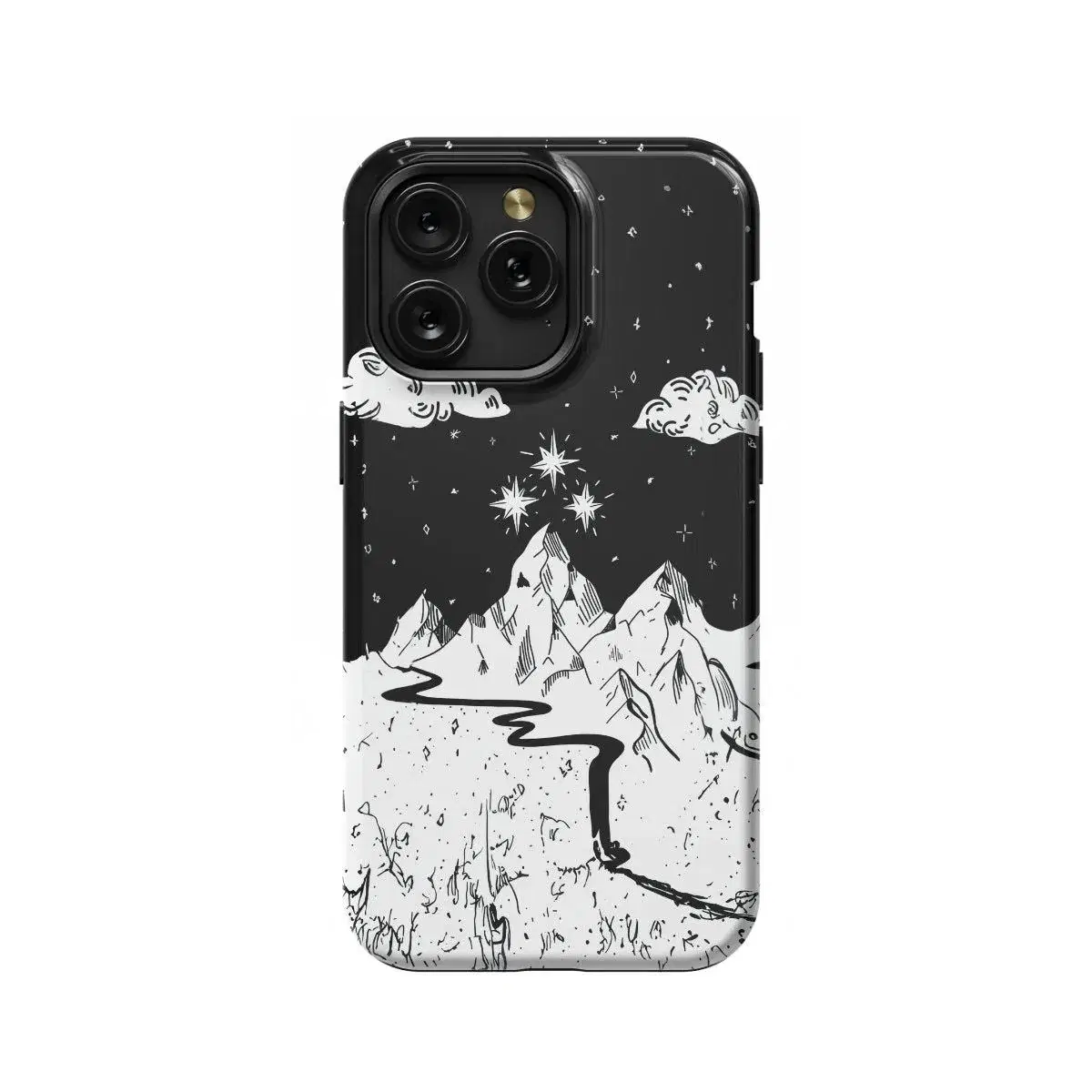 Night Court Symbol Acotar Acomaf Velaris Mountain Stars Phone Case iPhone Samsung Pixel & More - Image 1