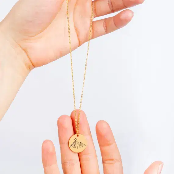 Night Court Symbol Necklace, Acotar Velaris Acomaf Starry Mountains Necklace, Bookish Jewelry, Gift for Her, Book Lover, Court of Dreams - Image 1