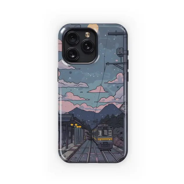 Night Train Station Scene
 Phone Case iPhone Samsung Cover Pixel 4549