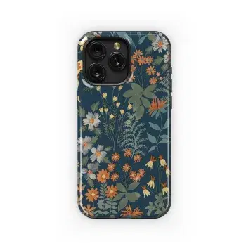 Night Wildflowers Phone Case iPhone Samsung Cover Pixel 1802 - Image 1