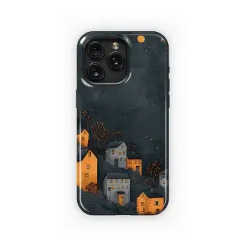 Nightfall Village Glow
 Phone Case iPhone Samsung Cover Pixel 4414 - Image 1