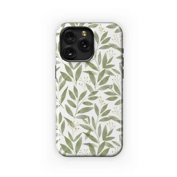 Olive Branch Pattern Phone Case iPhone Samsung Cover Pixel 5052 - Image 1