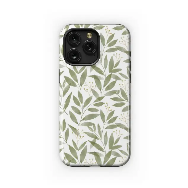 Olive Branch Pattern Phone Case iPhone Samsung Cover Pixel 5052