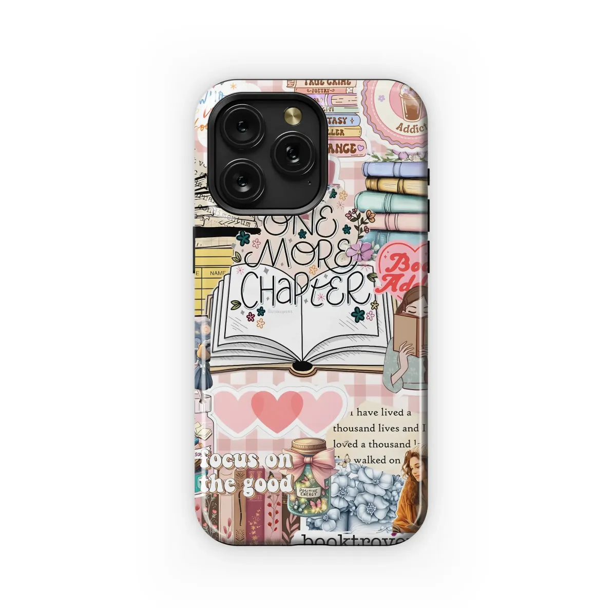 One More Chapter Bookish Aesthetic Phone Case iPhone Samsung Cover Pixel 6215 - Image 1